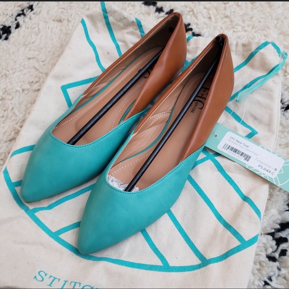 FFC NY Brooke two tone flats- size 8